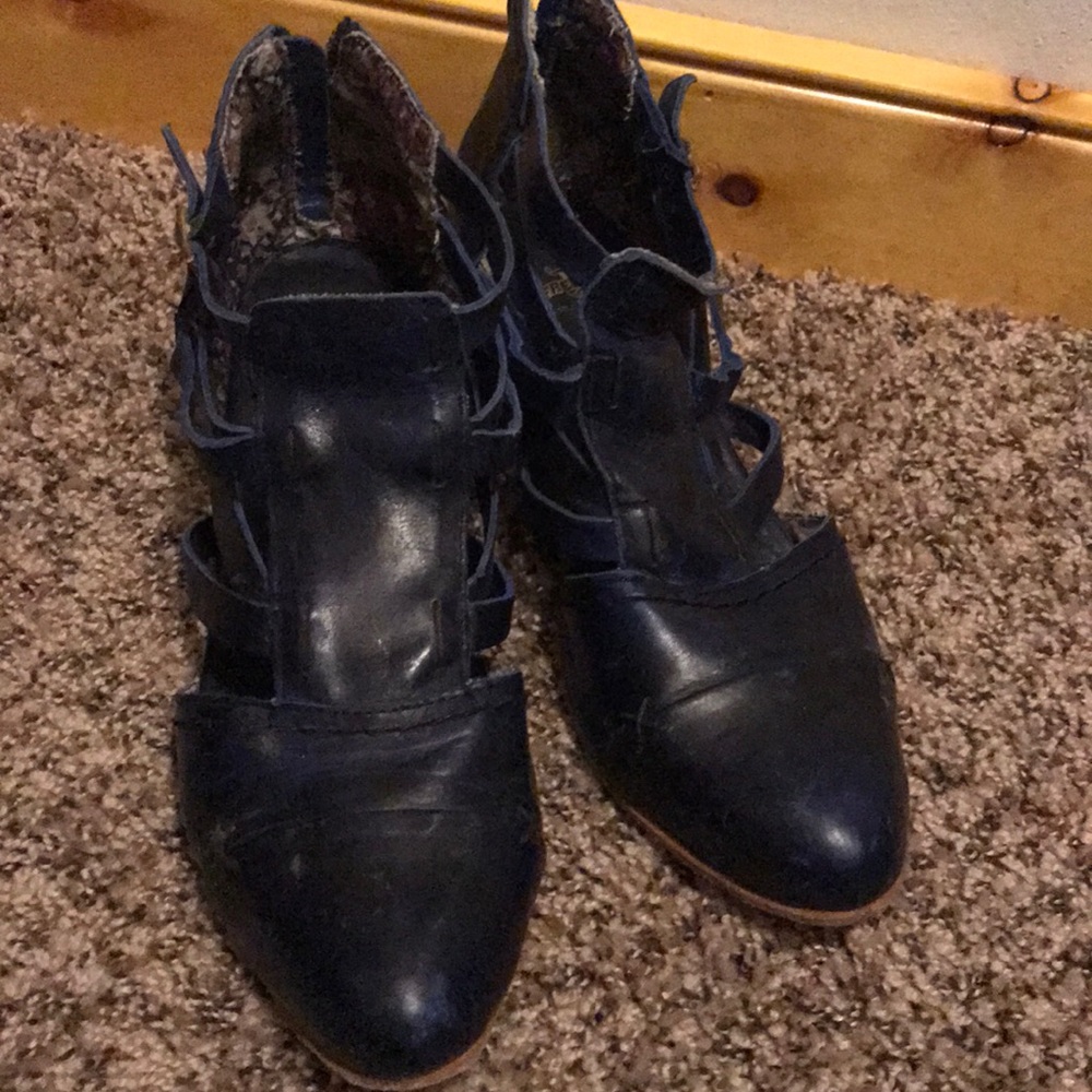 Blue freebird booties